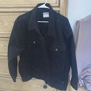 Black Jean Jacket Plus Size